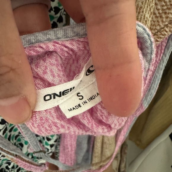 O'nNeill Marlo Beige Multi Print Wrap Dress - Picture 5 of 5